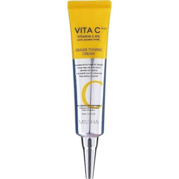 NEW Missha Vita C Plus Eraser Toning Cream | 30ml - Picture 1 of 2